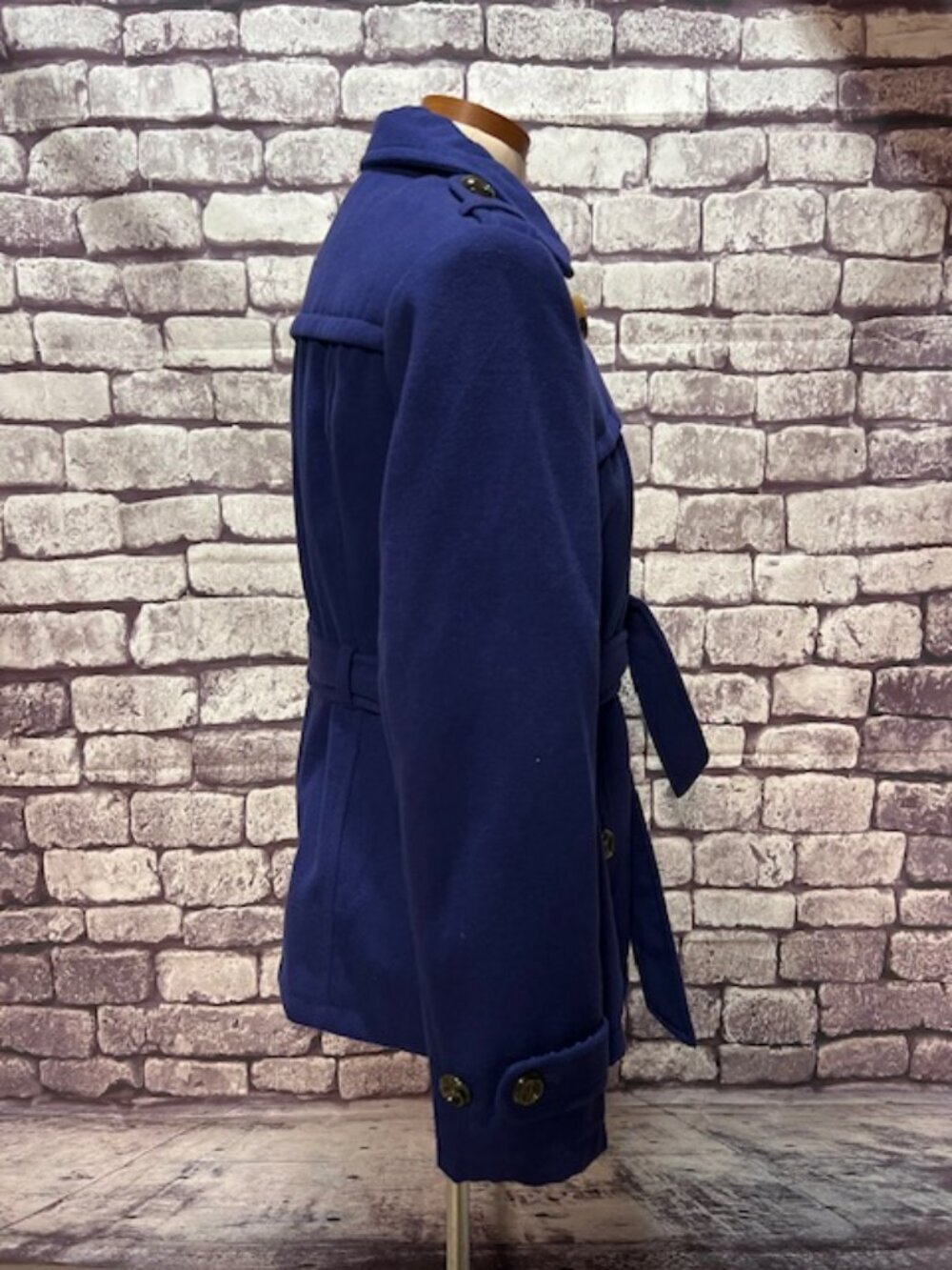George Blue Long Sleeve Coat Size M - Picture 7 of 8